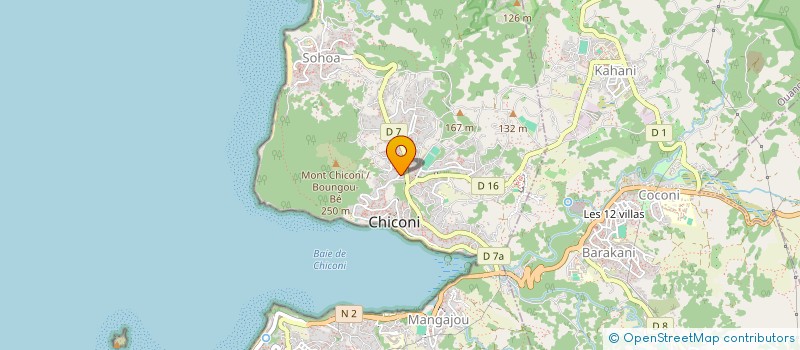 localisation de l'entreprise EMERAUDE MAYOTTE SECOURS à CHICONI