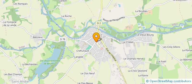 localisation de l'entreprise EMERAUDE MECA MARINE  EVRAN