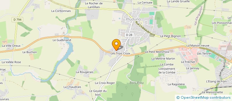 localisation de l'entreprise EMERAUDE MENUISERIE  PLUDUNO