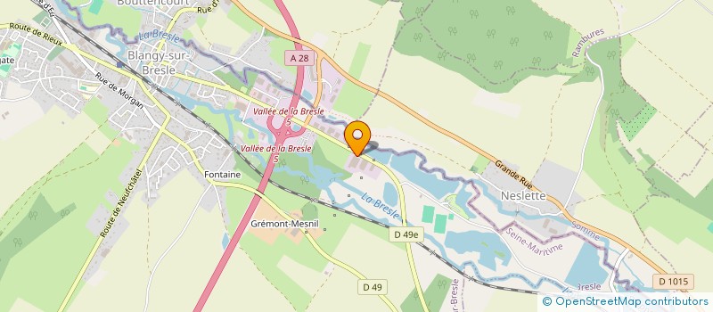 localisation de l'entreprise EMERAUDE ORANGE  BLANGY-SUR-BRESLE