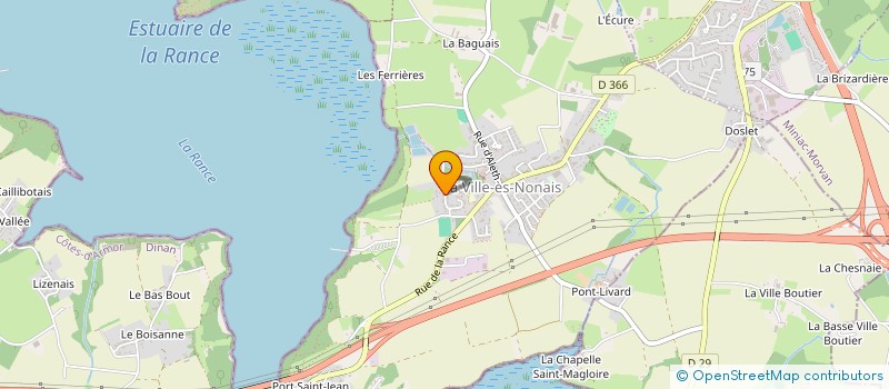 localisation de l'entreprise EMERAUDE PASSION VOILE  LA VILLE-ES-NONAIS