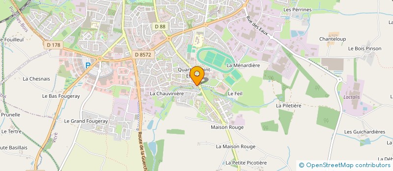 localisation de l'entreprise EMERAUDE PATRIMOINE ACL  VITRE