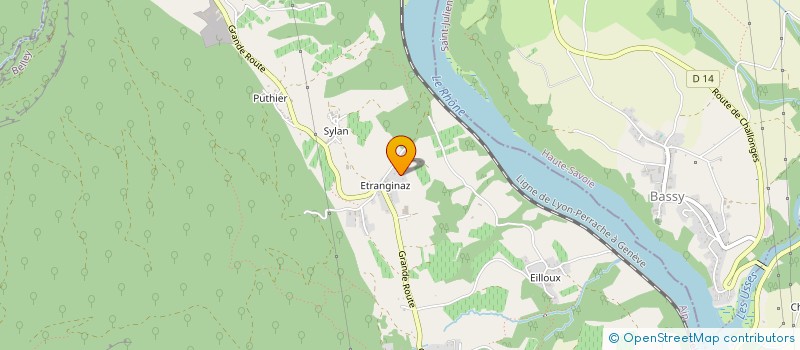 localisation de l'entreprise EMERAUDE PAYSAGE à CORBONOD