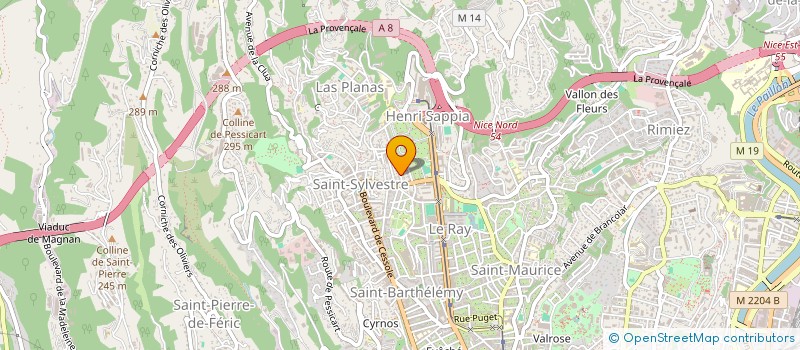 localisation de l'entreprise EMERAUDE PAYSAGE à NICE