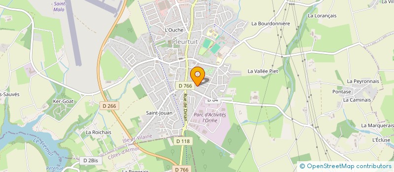 localisation de l'entreprise EMERAUDE PLOMBERIE SERVICES  PLEURTUIT