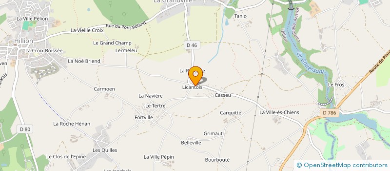 localisation de l'entreprise EMERAUDE PROJET RENOVATION à HILLION