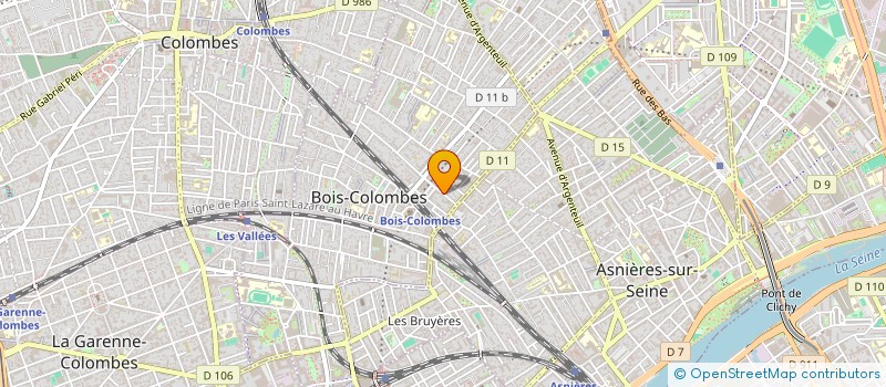 localisation de l'entreprise EMERAUDE SERVICES à BOIS-COLOMBES