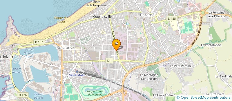 localisation de l'entreprise EMERAUDE TRANSPORTS EXPERTISES  SAINT-MALO