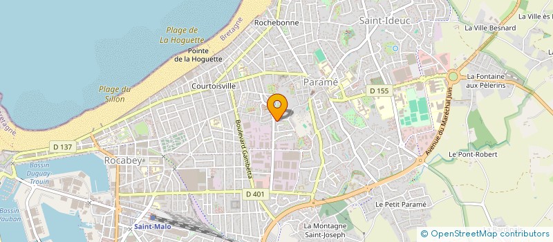 localisation de l'entreprise EMERAUDE TRAVAUX CONSULTING à SAINT-MALO
