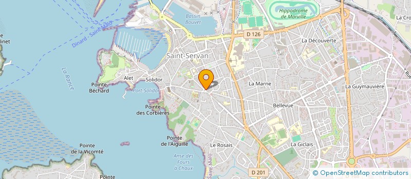 localisation de l'entreprise EMERAUDE VACANCES  SAINT-MALO