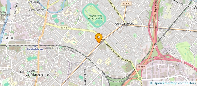 localisation de l'entreprise EMERGEANCES à MARCQ-EN-BARŒUL