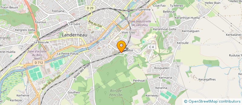 localisation de l'entreprise EMERGENCE 2000 à LANDERNEAU