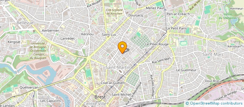 localisation de l'entreprise EMERGENCE à BREST