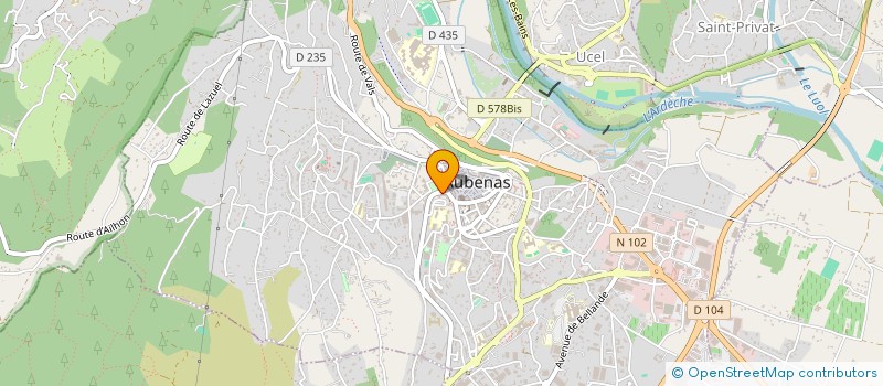 localisation de l'entreprise EMERGENCE à AUBENAS