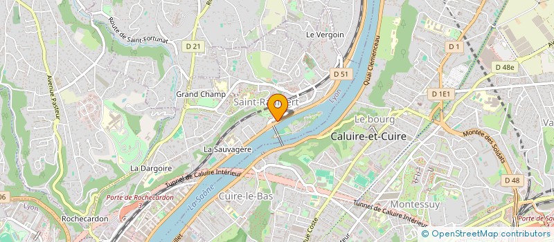 localisation de l'entreprise EMERGENCE à CALUIRE-ET-CUIRE