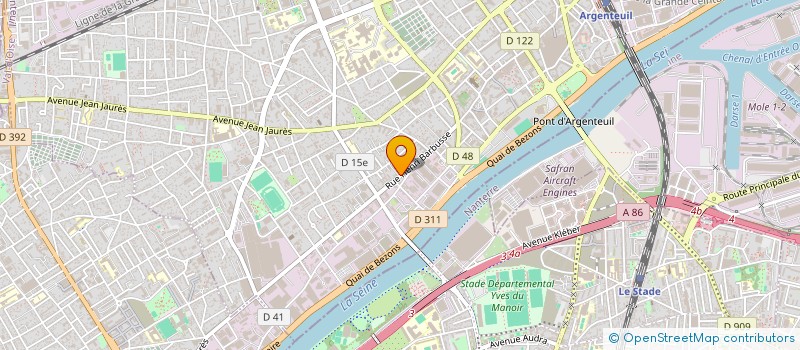 localisation de l'entreprise EMERGENCE à ARGENTEUIL