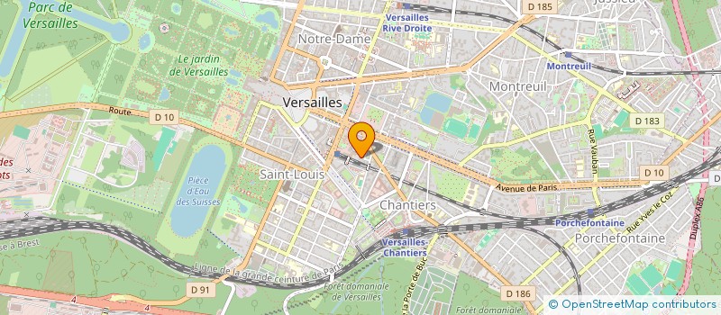 localisation de l'entreprise EMERGENCE à VERSAILLES