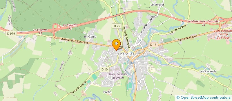 localisation de l'entreprise EMERGENCE  CHAROLLES