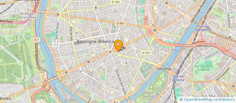 localisation de l'entreprise EMERGENCE  BOULOGNE-BILLANCOURT
