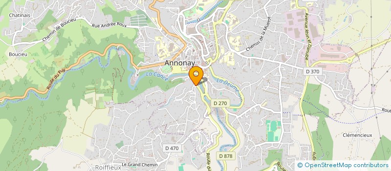 localisation de l'entreprise EMERGENCE BATIMENT à ANNONAY