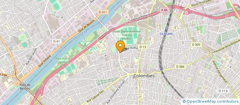 localisation de l'entreprise EMERGENCE ET CONVIVIALITE à COLOMBES