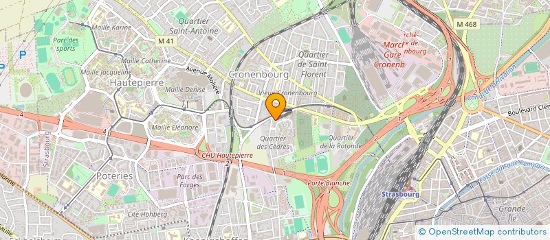 localisation de l'entreprise EMERGENCE FORMAT PROF-CONSEIL FORMAT à STRASBOURG