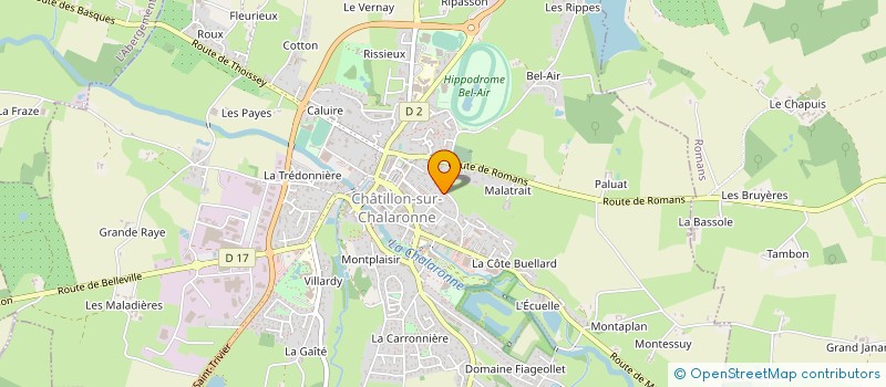 localisation de l'entreprise EMERGENCE GRAPHIQUE à CHATILLON-SUR-CHALARONNE