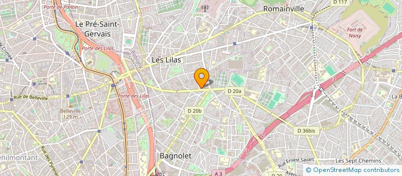 localisation de l'entreprise EMERGENCE LOSAD SOCIETE NOUVELLE à BAGNOLET