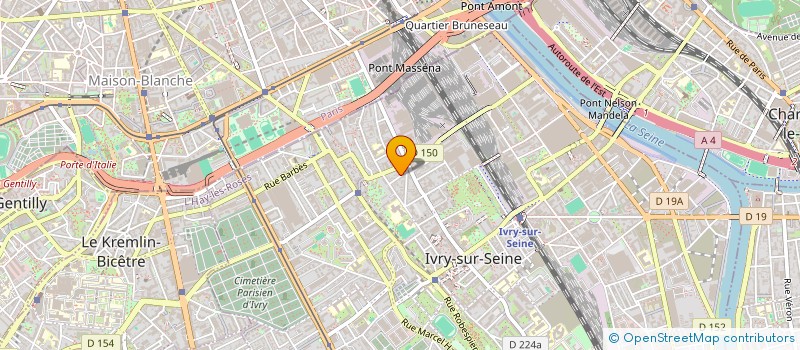 localisation de l'entreprise EMERGENCE TECHNOLOGIES  IVRY-SUR-SEINE