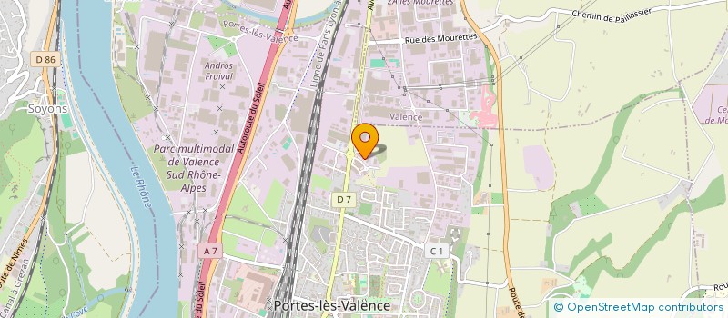 localisation de l'entreprise EMERGENCE VALENCE  PORTES-LES-VALENCE