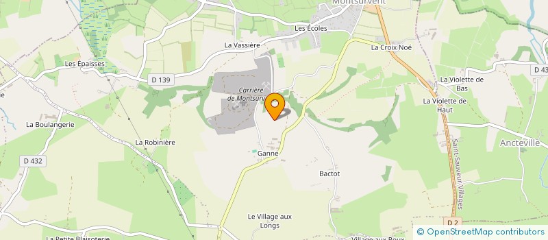 localisation de l'entreprise EMERGENCES  SAINT-SAUVEUR-VILLAGES