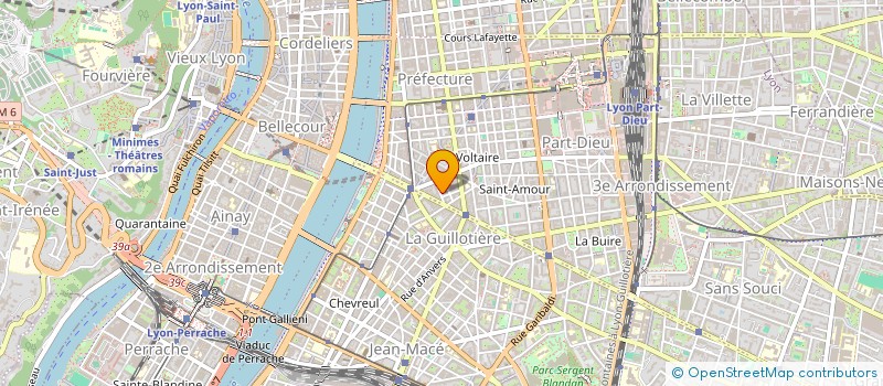 localisation de l'entreprise EMERGENCES ETRE & VIVRE MIEUX AU QUOTIDI  LYON