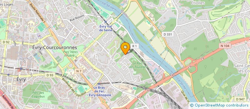 localisation de l'entreprise EMERGENCES MUSICALES ET CREATIONS ARTISTIQUES  EVRY-COURCOURONNES