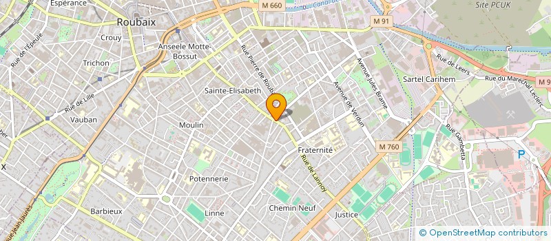 localisation de l'entreprise EMERGENT +  ROUBAIX