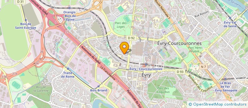 localisation de l'entreprise EMERGENT NETWORK SYSTEMS  EVRY-COURCOURONNES