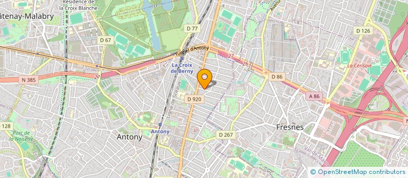 localisation de l'entreprise EMERGENTIUM à ANTONY