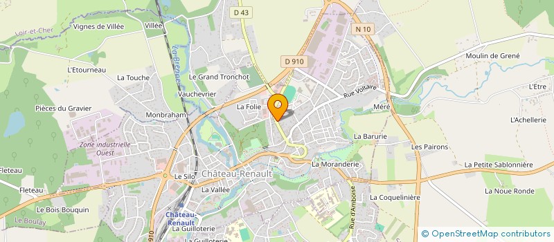 localisation de l'entreprise EMERGENTREPRISE à CHATEAU-RENAULT