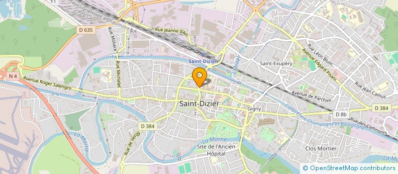 localisation de l'entreprise EMERGER à SAINT-DIZIER