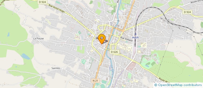 localisation de l'entreprise EMERGIE à AUCH