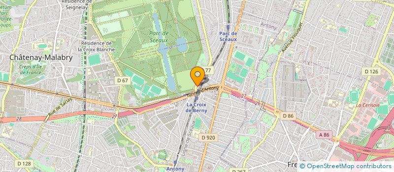 localisation de l'entreprise EMERIA FRANCE SERVICES à ANTONY