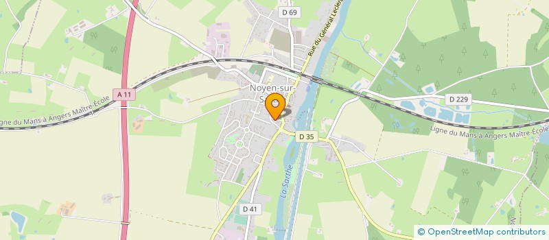 localisation de l'entreprise EMERIAU TERRIEN à NOYEN-SUR-SARTHE