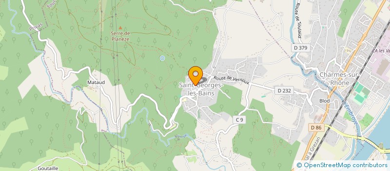 localisation de l'entreprise EMERIC CLERGET ENTRETIEN  SAINT-GEORGES-LES-BAINS