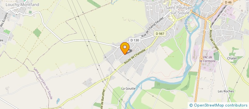 localisation de l'entreprise EMERICK MARTIN CONCEPT à SAINT-POURCAIN-SUR-SIOULE