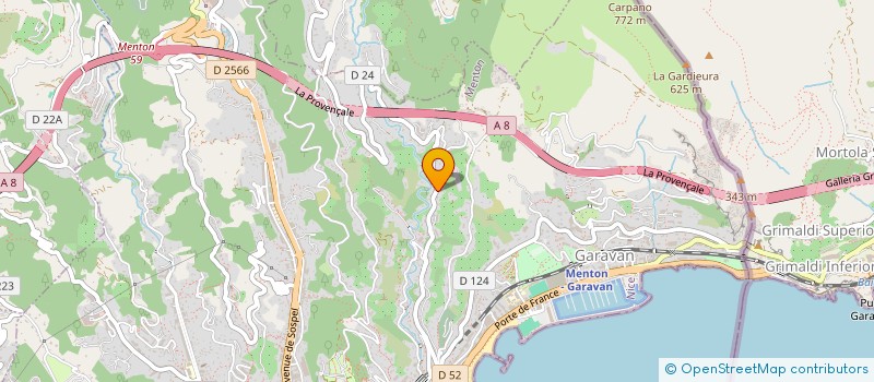 localisation de l'entreprise EMERICORRAO FITNESS à MENTON