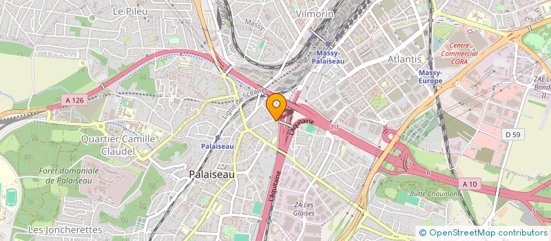 localisation de l'entreprise EMERILLON à PALAISEAU