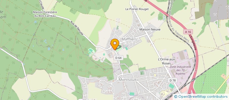 localisation de l'entreprise EMERINA SPA à MAFFLIERS