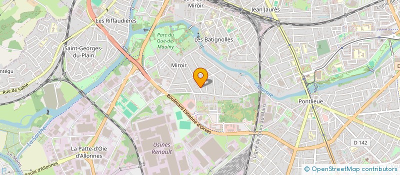 localisation de l'entreprise EMERITE FORMATION SARL  LE MANS