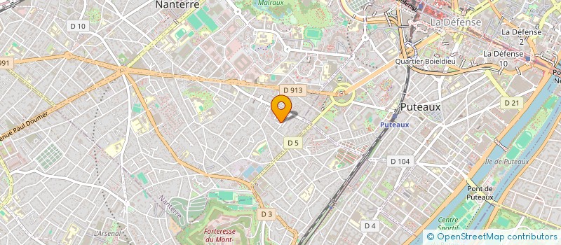 localisation de l'entreprise EMERJANCE  NANTERRE