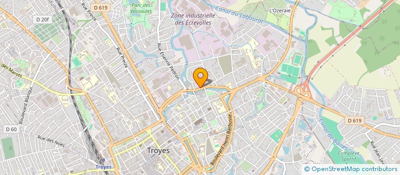 localisation de l'entreprise EMERODE à TROYES
