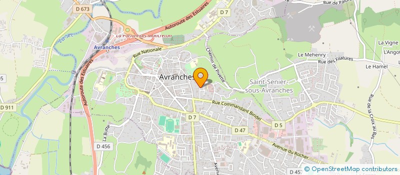 localisation de l'entreprise EMERY COMMUNICATION  AVRANCHES